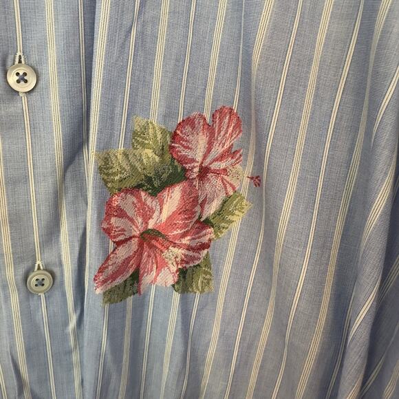 NWT Calder Carmel Limited Ed 1/70 Button Down Long Sleeve Floral Shirt Size XXL - Picture 5 of 12